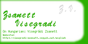 zsanett visegradi business card